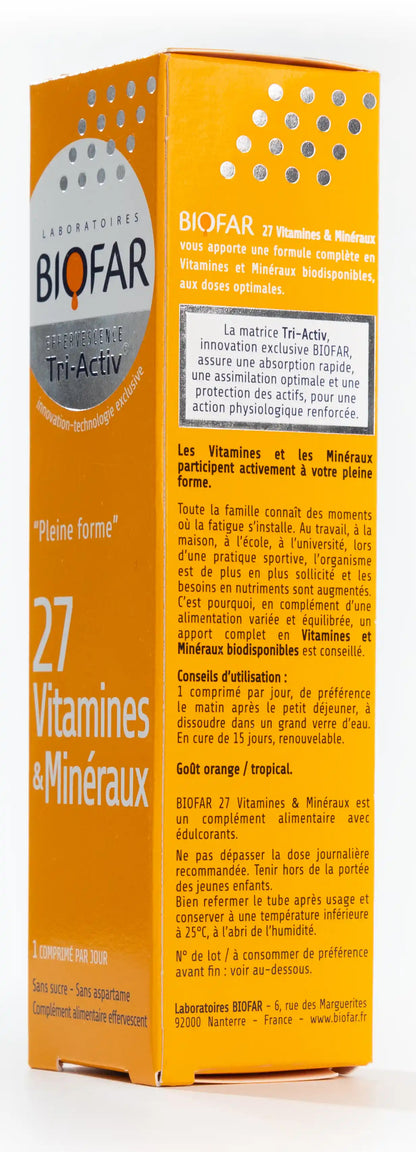 Biofar 27 Vitamins & Minerals 15 Effervescent Tablets