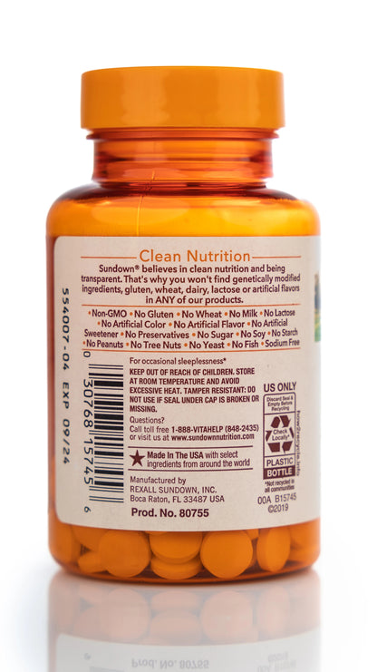 Sundown Dissolvable Melatonin 5mg 90 Microlozenges