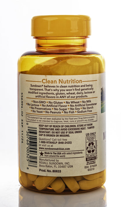 Sundown Calcium, Magnesium&Zinc 100 Caplets