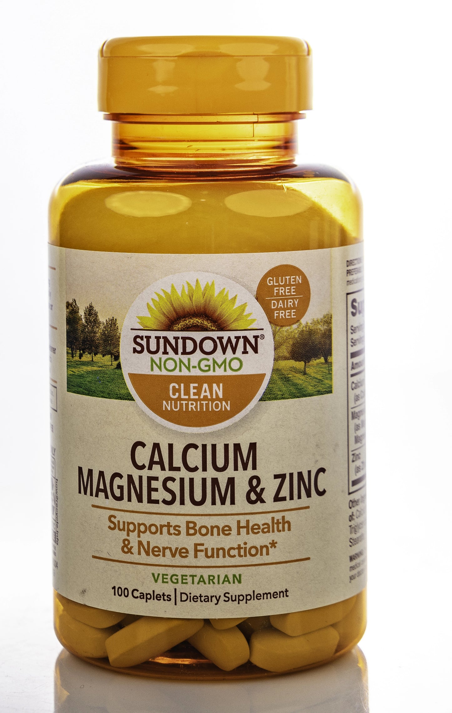 Sundown Calcium, Magnesium&Zinc 100 Caplets