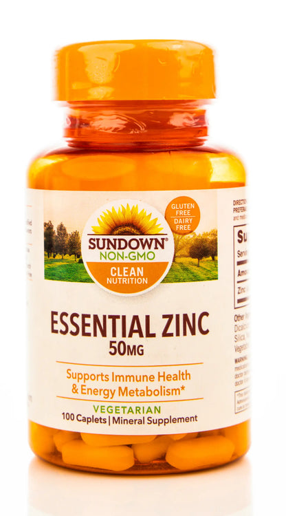 Sundown Zinc 50mg 100 Tablets