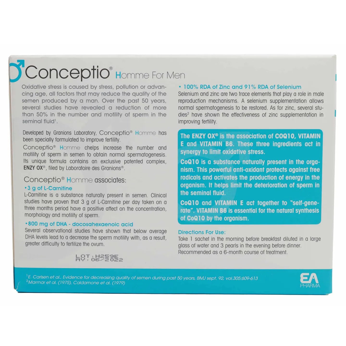 Conceptio For Men 90 Tablet + 30 Sachet