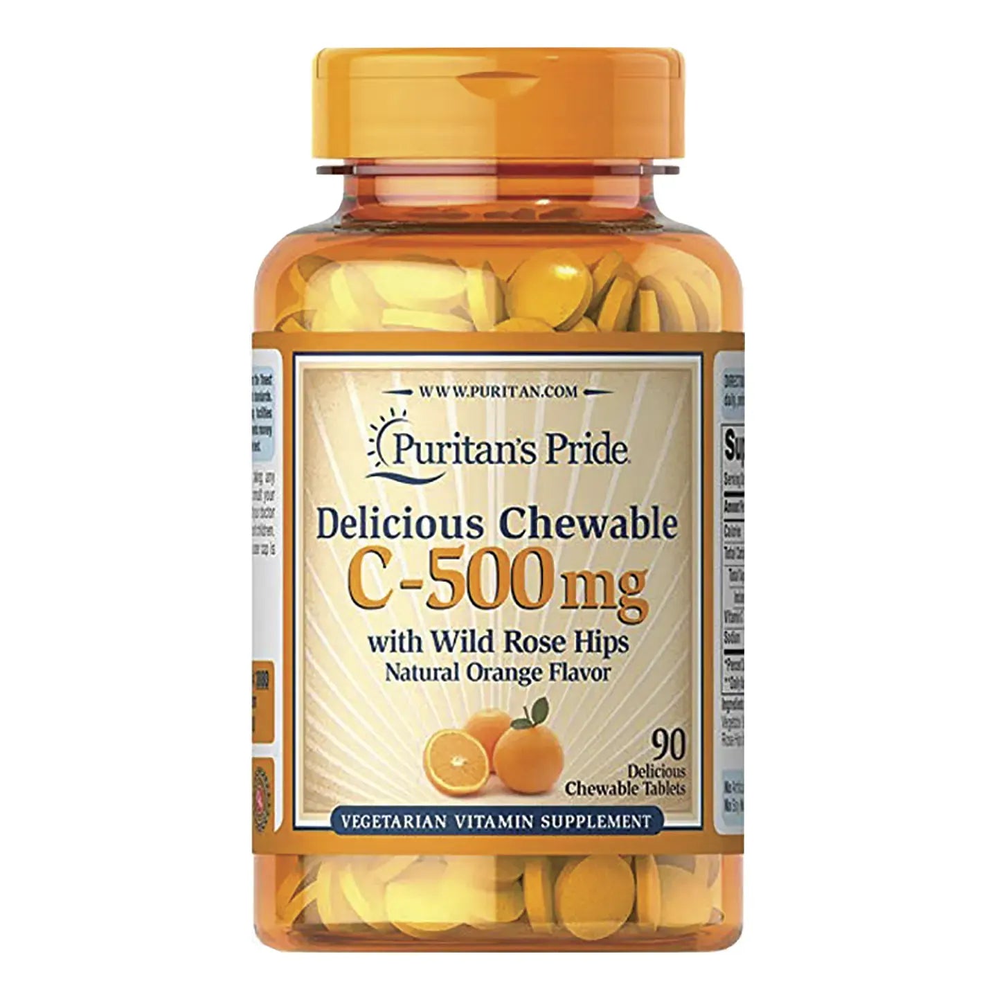 Puritan's Pride Vitamin C-500 mg 60 Chewable Tablets