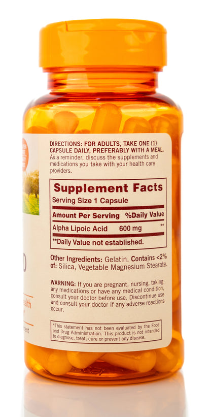 Sundown Alpha Lipoic Acid 600 mg 60 Capsules