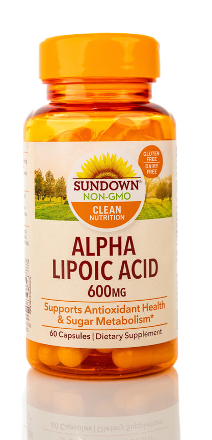 Sundown Alpha Lipoic Acid 600 mg 60 Capsules