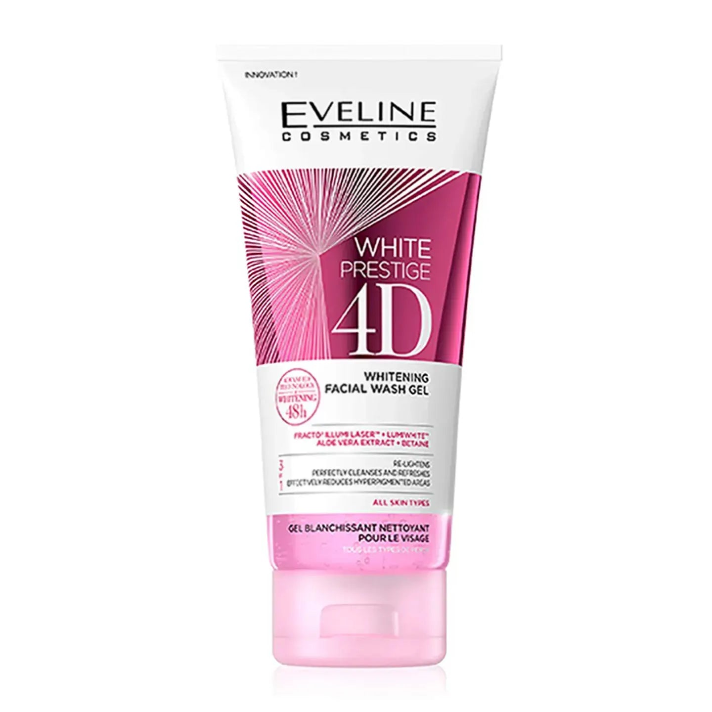 Eveline White Prestige 4D Whitening Facial Wash Gel 200 Ml