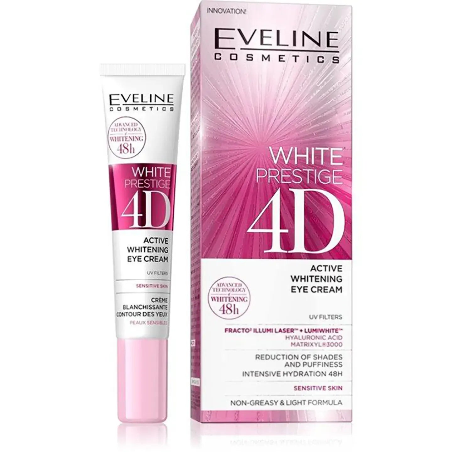 Eveline White Prestige 4D Active Whitening Eye Cream 20 Ml