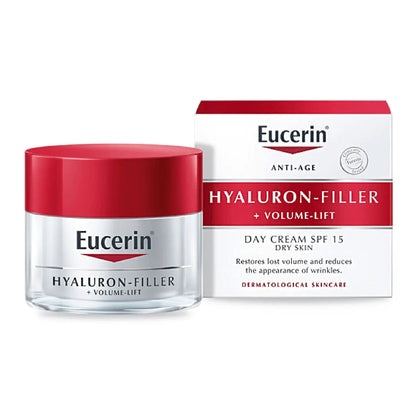 Eucerin Anti-Age Hyaluron-Filler + Volume-Lift Day Cream SPF 15 for Dry Skin 50 Ml