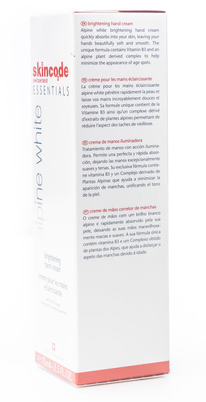 Skincode Alpine White Brightening Hand Cream 75 ml