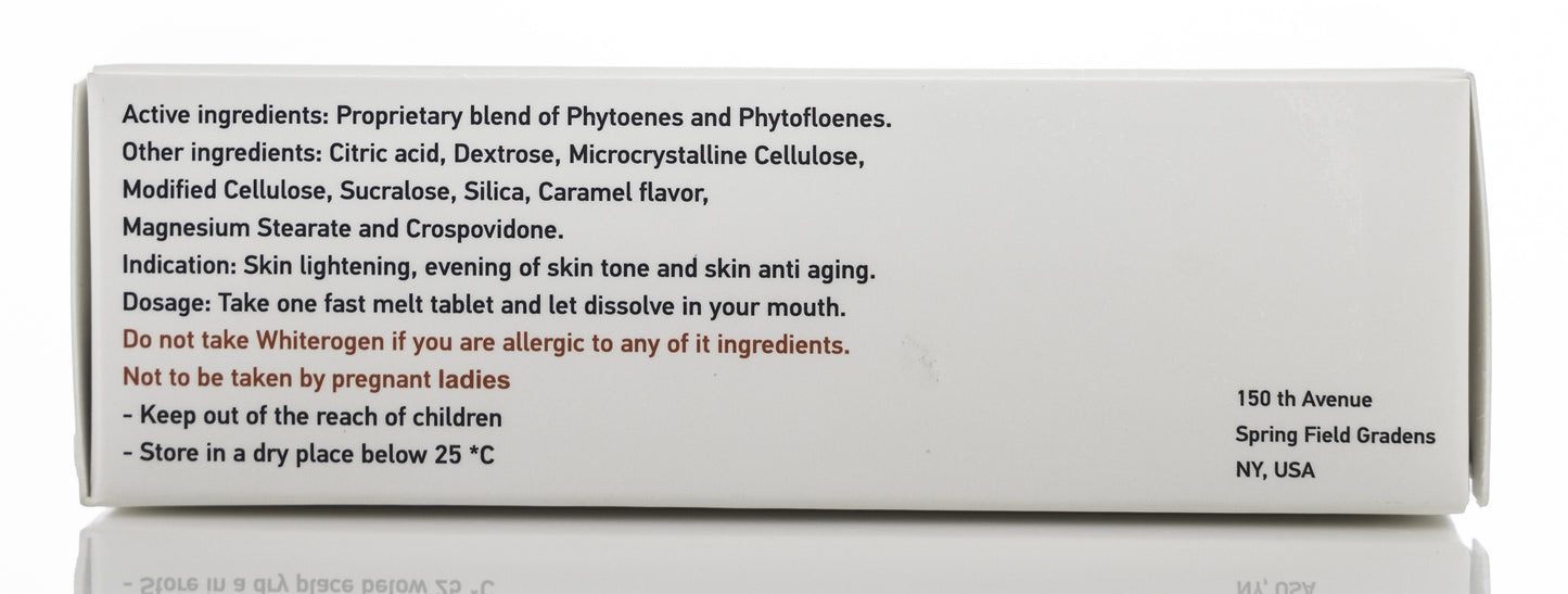 Whiterogen 1000mg 30 Melt Tablets