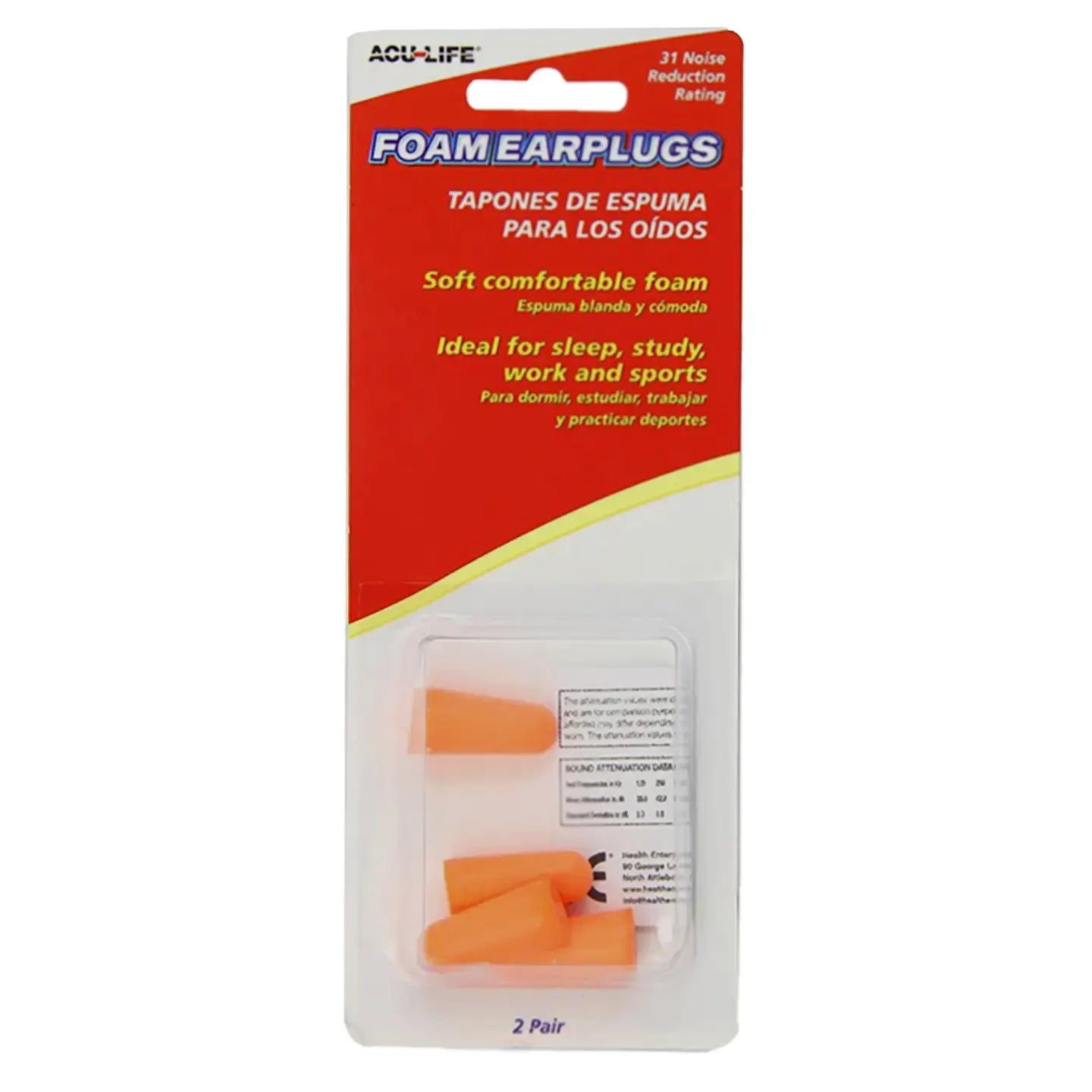 Acu-Life Ear Plugs Silicone 4 Pieces [430060]