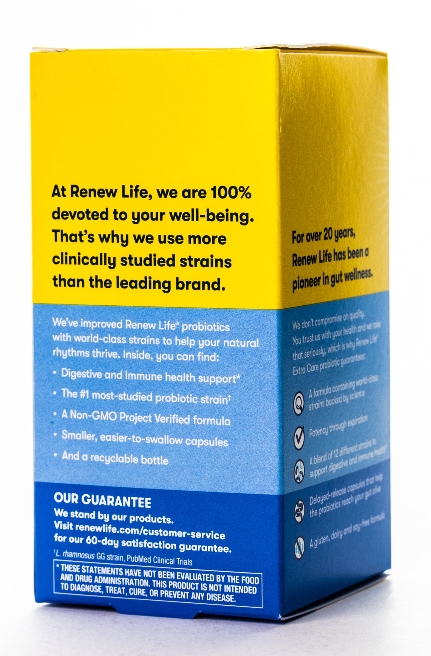 RenewLife Ultimate Flora Extra Care 30 Billion Live Cultures-12 Probiotic Strains 30 Capsules