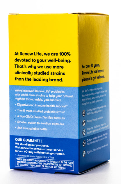 RenewLife Ultimate Flora Extra Care 30 Billion Live Cultures-12 Probiotic Strains 30 Capsules