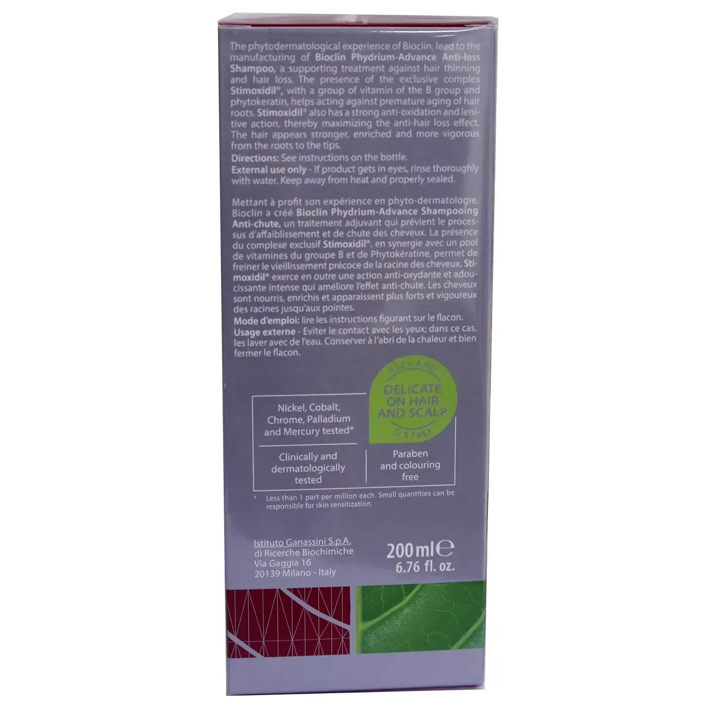 Bioclin Phydrium Advance Adjuvant Anti-Loss Shampoo 200 Ml