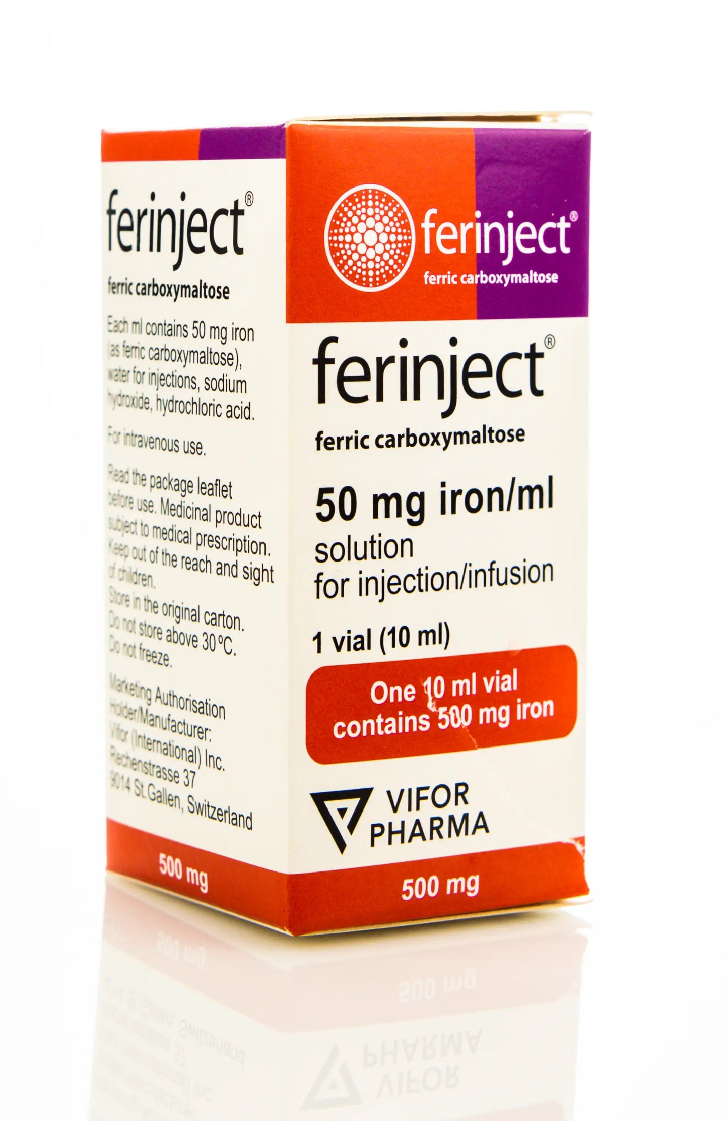 Ferinject 50Mg 10Ml 1 Vial