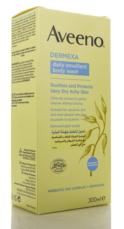 Aveeno Dermexa Daily Emollient Soothing Body Wash 300 Ml