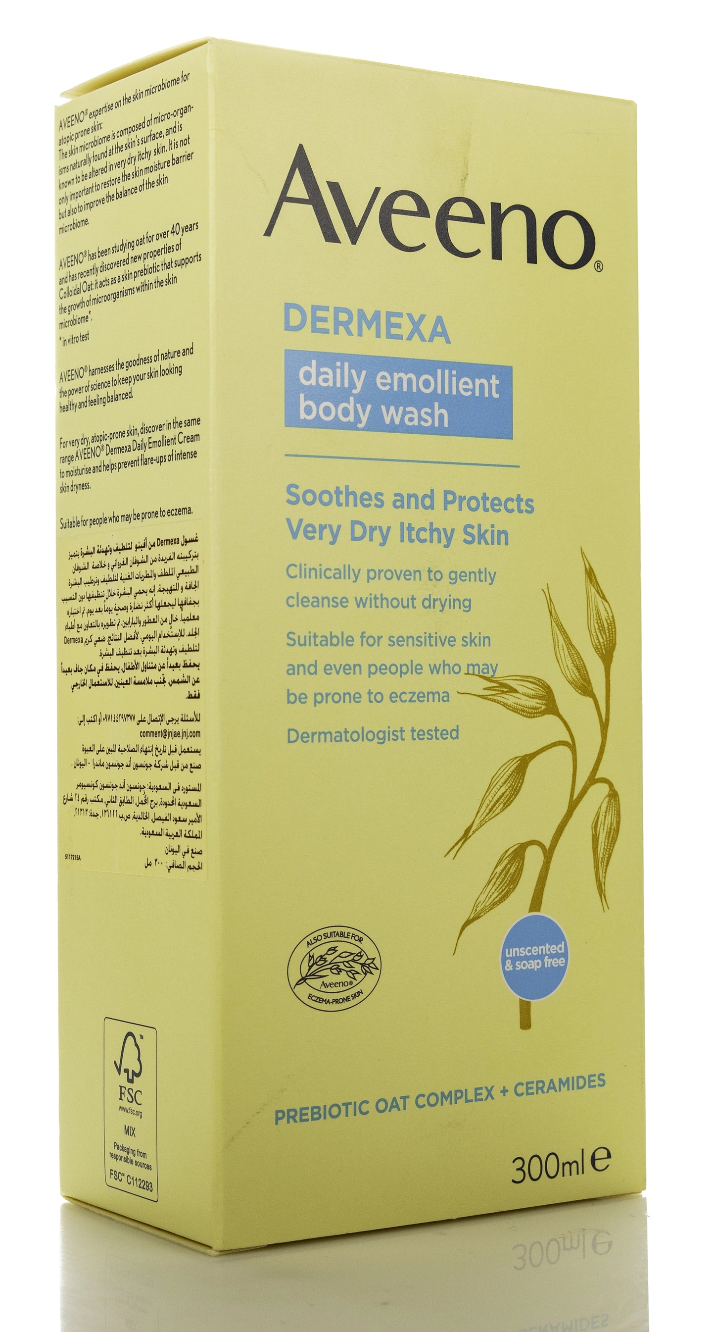 Aveeno Dermexa Daily Emollient Soothing Body Wash 300 Ml