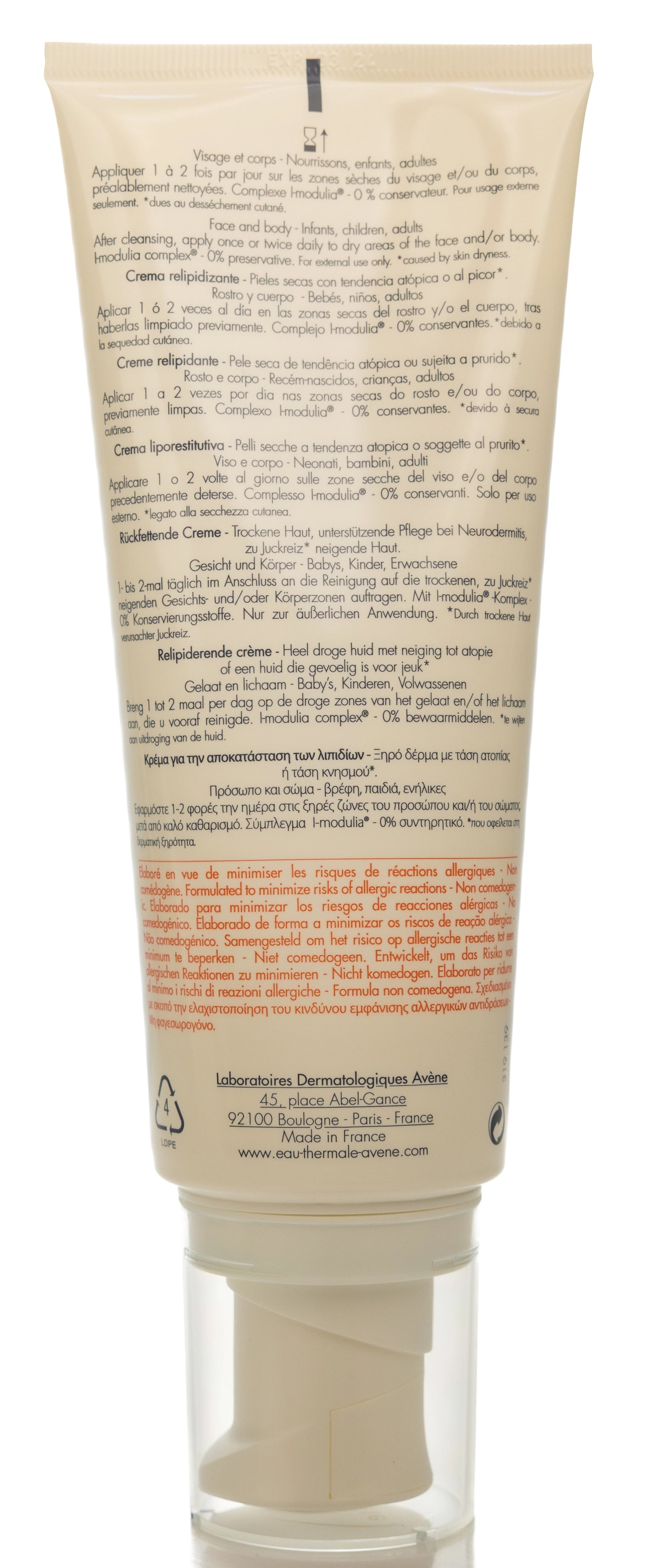 Avène XeraCalm A.D Lipid-Replenishing Cream 200 Ml