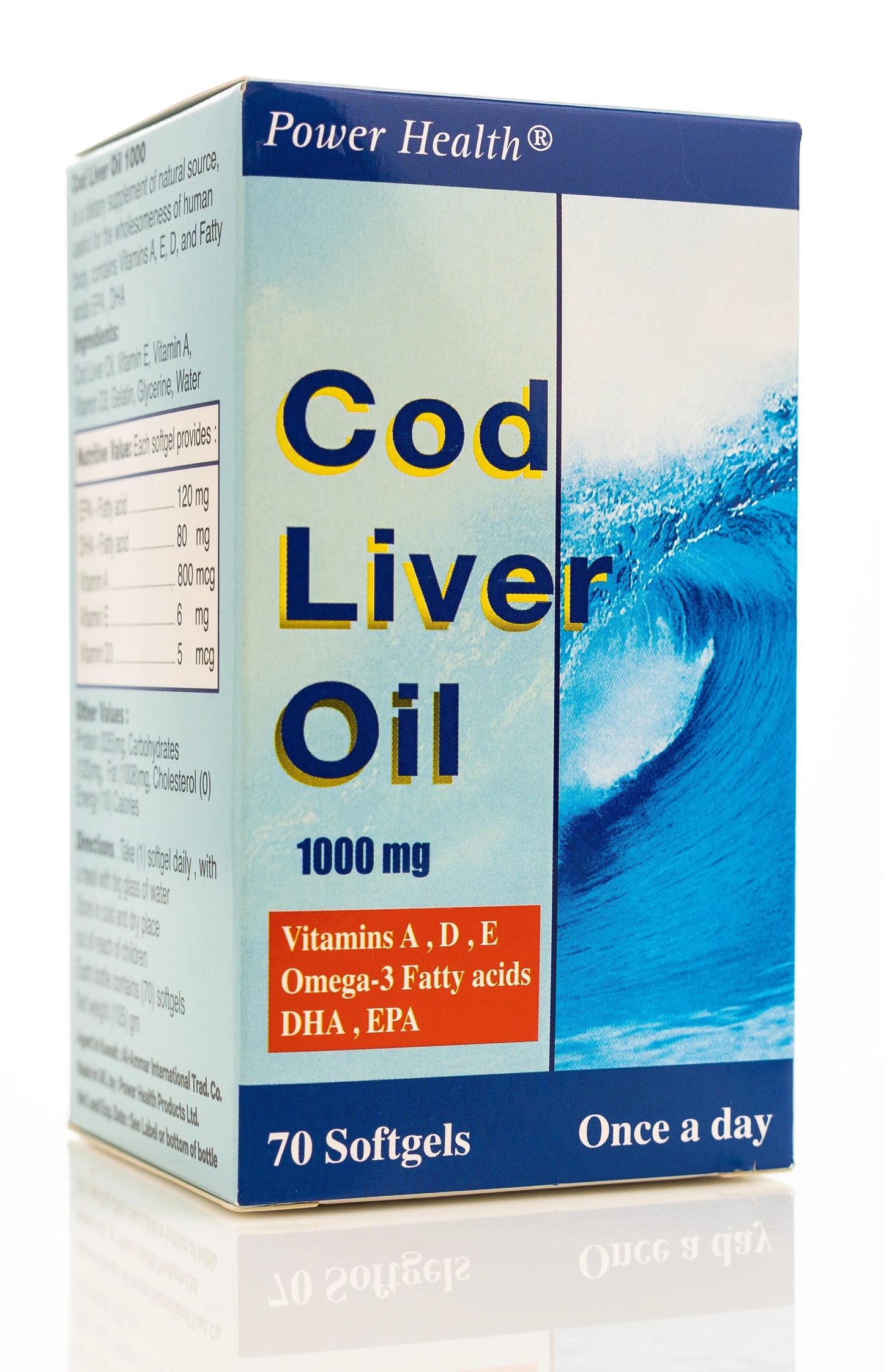 Power Health Cod Liver Oil 1000 mg 70 Softgels