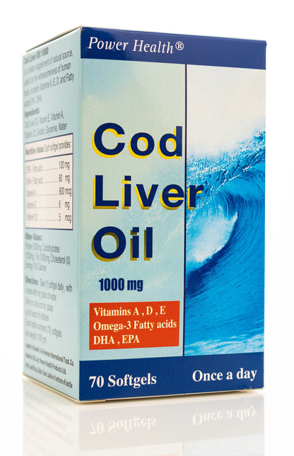 Power Health Cod Liver Oil 1000 mg 70 Softgels