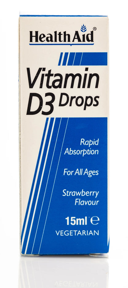 Health Aid Vitamin D3 200IU Drops 15ml