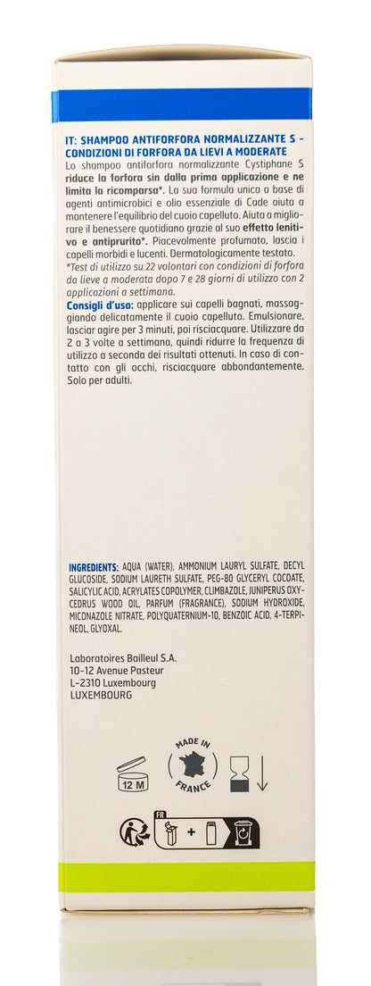 Cystiphane Biorga Normalizing Anti-Dandruff Shampoo-S 200 Ml