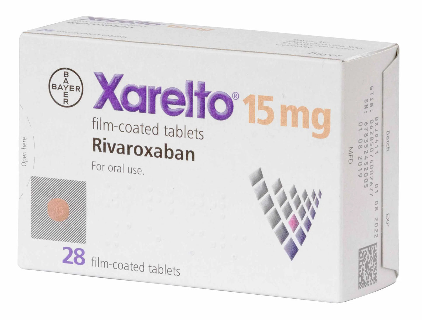 Xarelto 15Mg 28Tablets