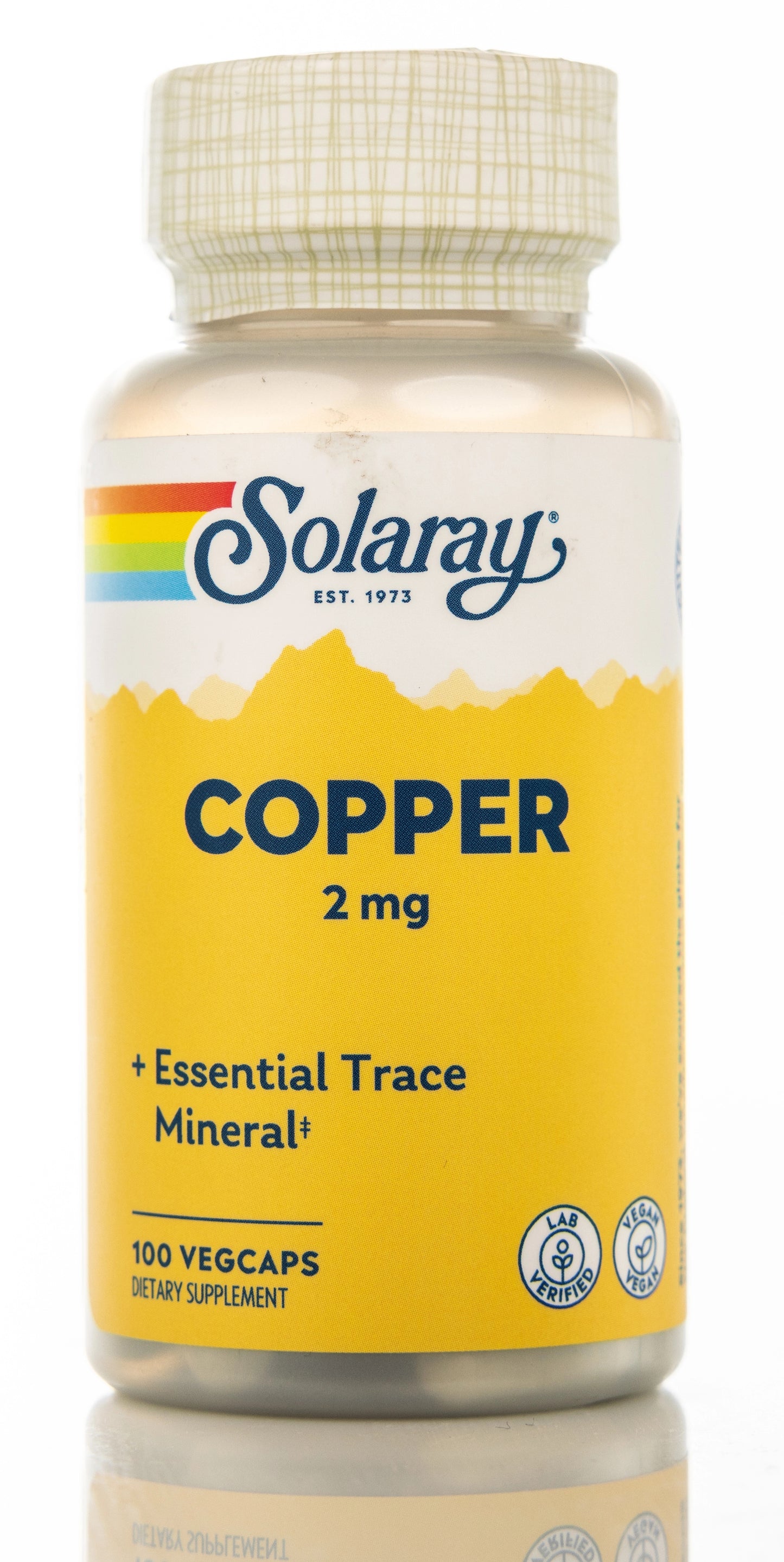 Solaray Copper 2mg 100 Capsules
