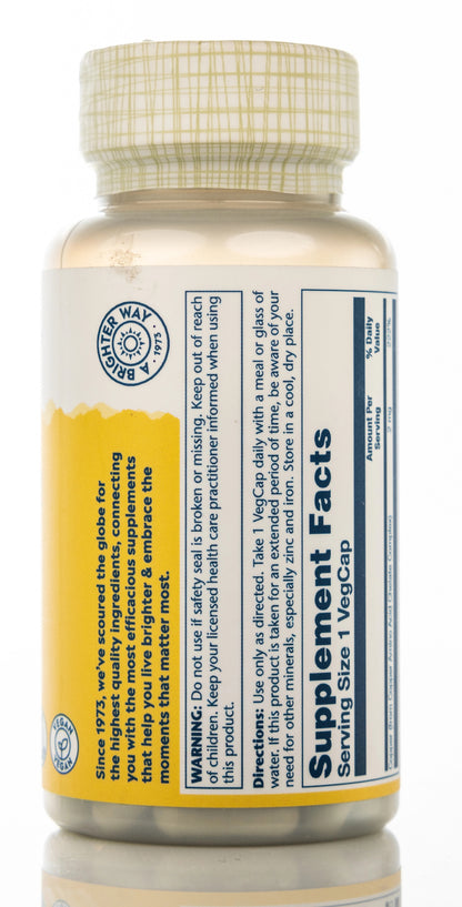 Solaray Copper 2mg 100 Capsules