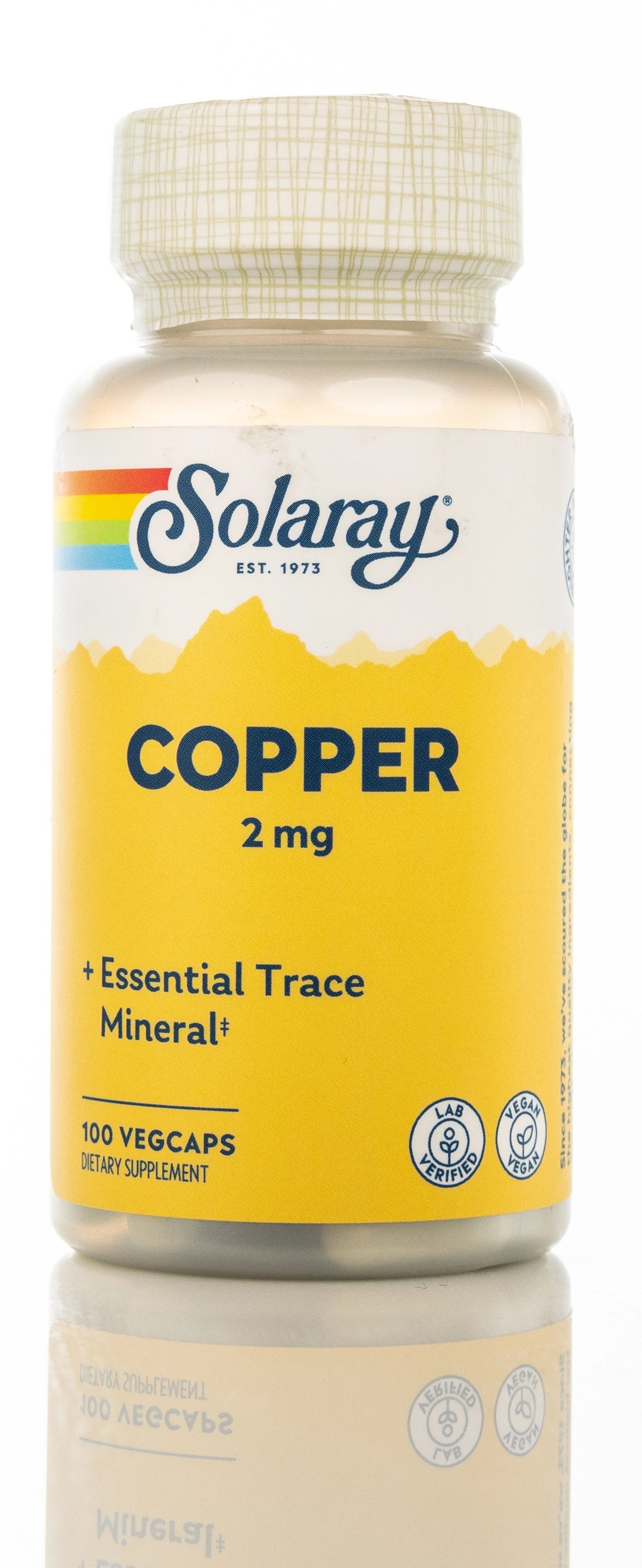 Solaray Copper 2mg 100 Capsules