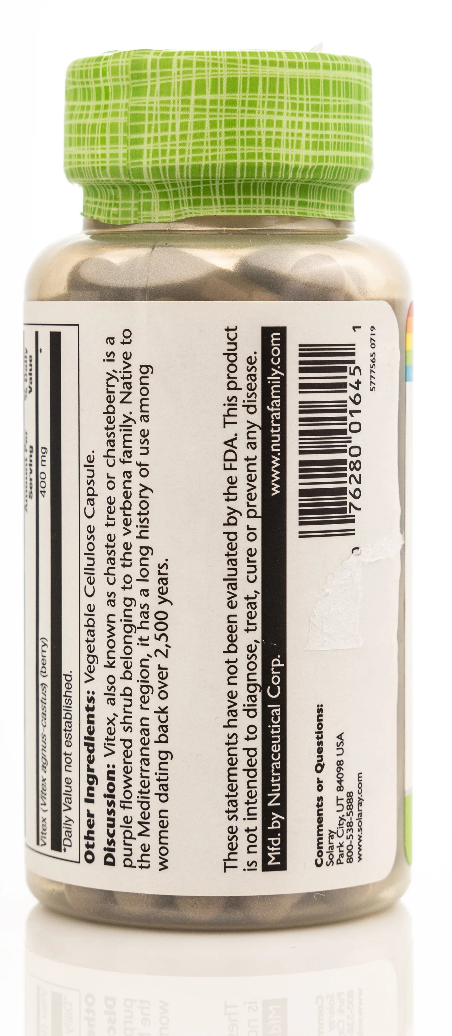 Solaray Vitex 400 mg 100 Capsules