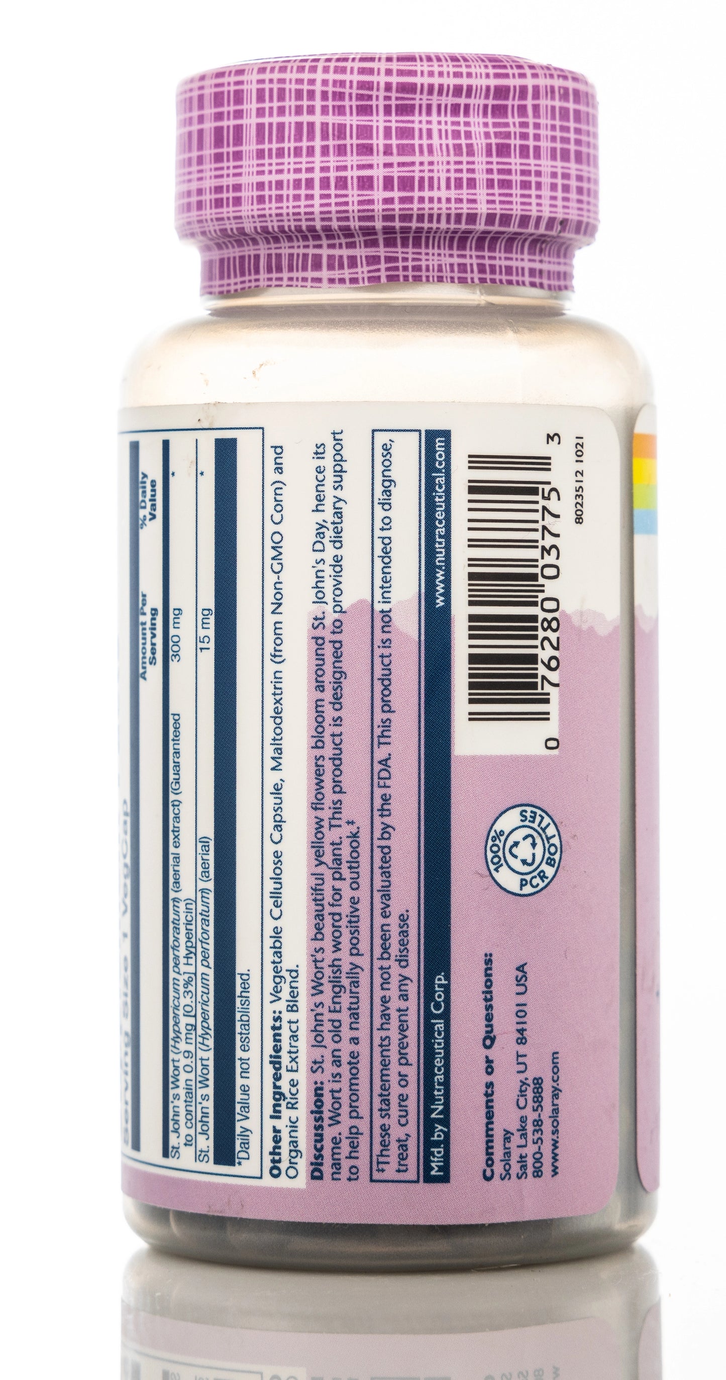 Solaray St. John's Wort 300mg 60 Capsules