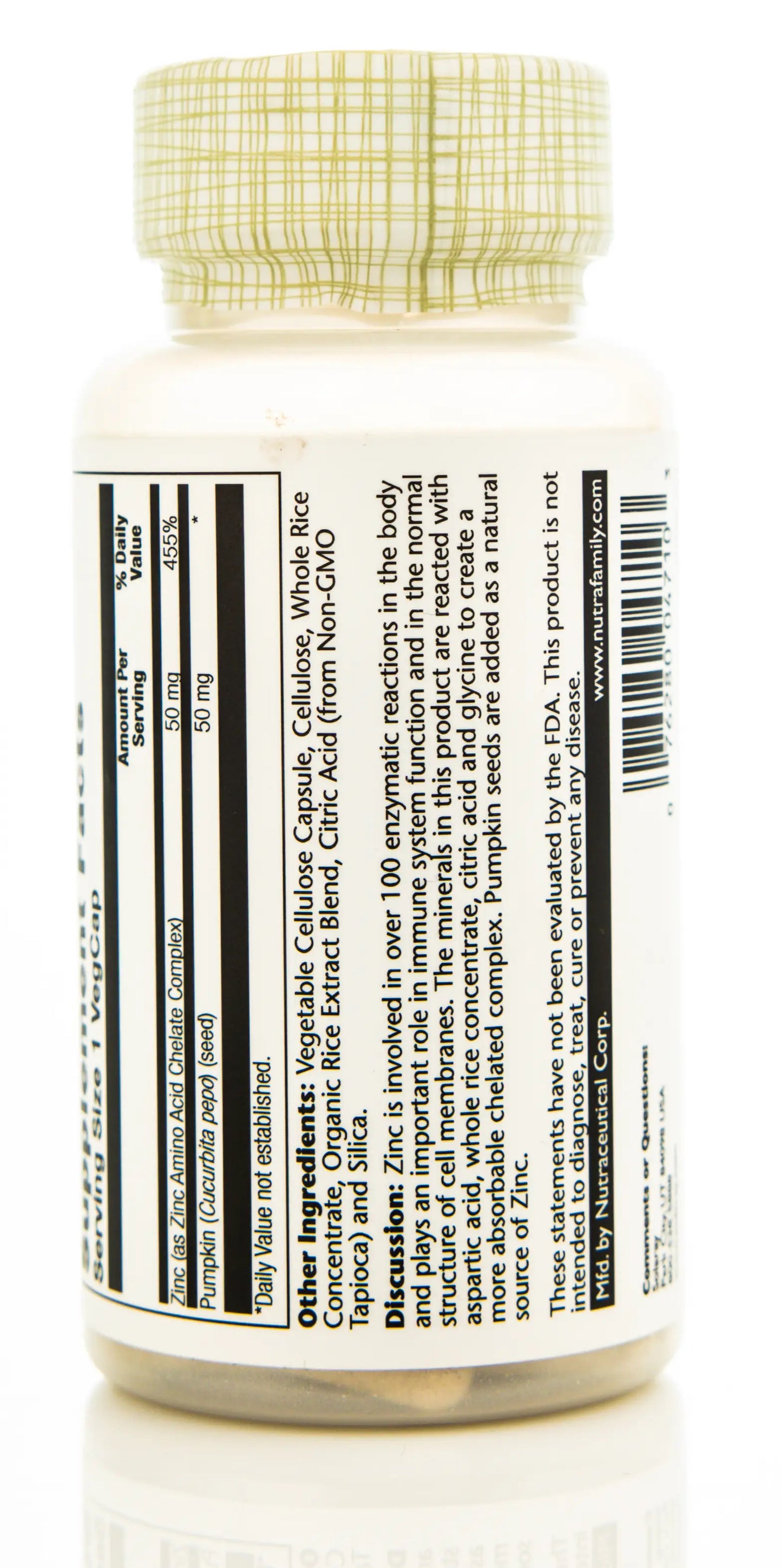 Solaray Zinc 50 mg 100 Capsules