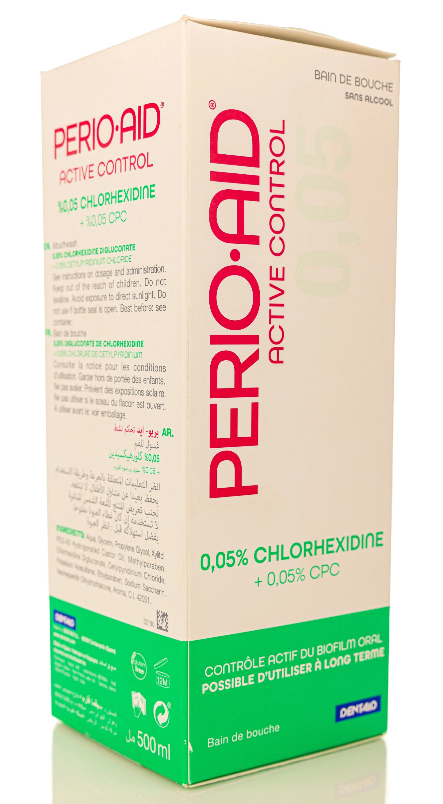 Dentaid Perio-Aid Active Control  0.05% Chlorohexidin Mouthwash 500 ml