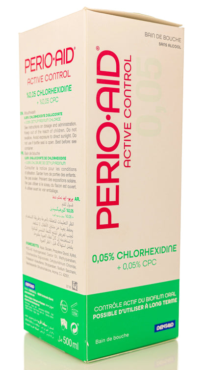 Dentaid Perio-Aid Active Control  0.05% Chlorohexidin Mouthwash 500 ml