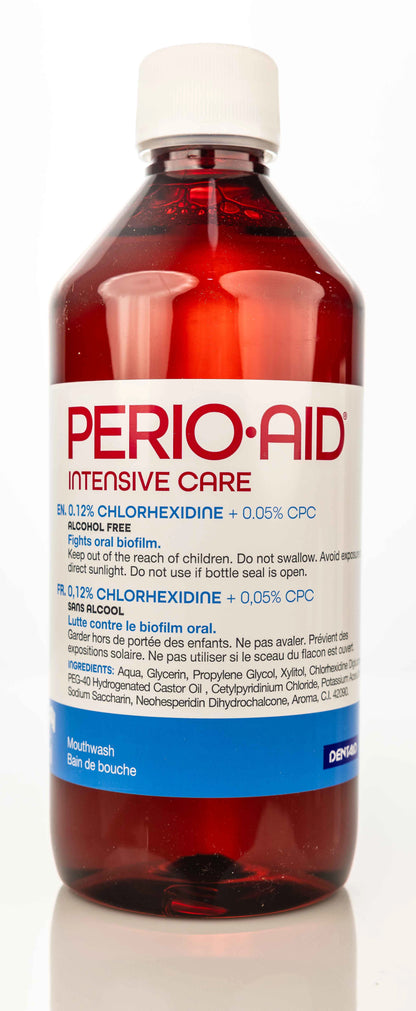 Dentaid Perio-Aid Intensive 0.12% Chlorohexidin Mouthwash 500 Ml