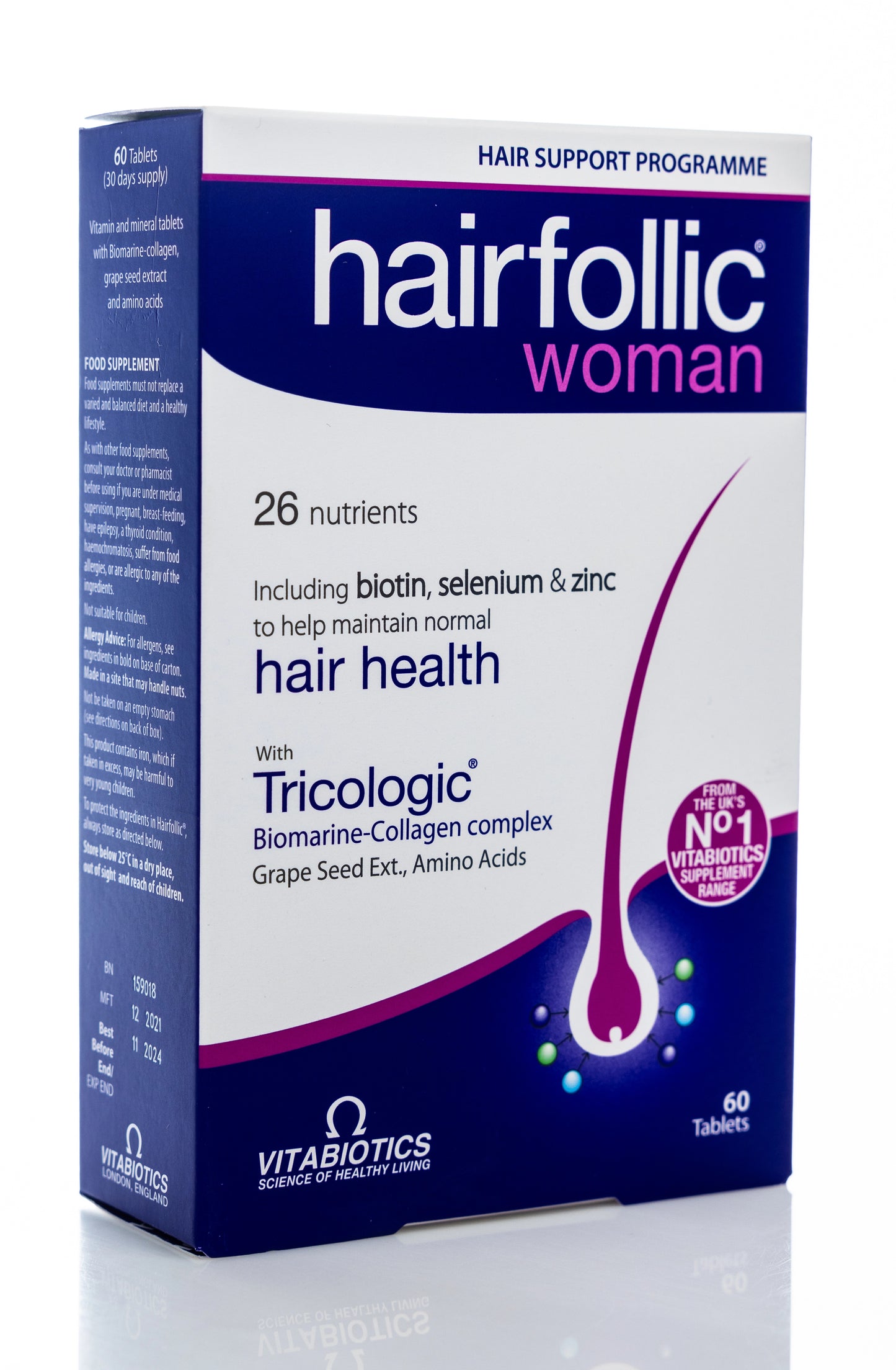 Vitabiotics Hair Follic Woman 60 Tablets