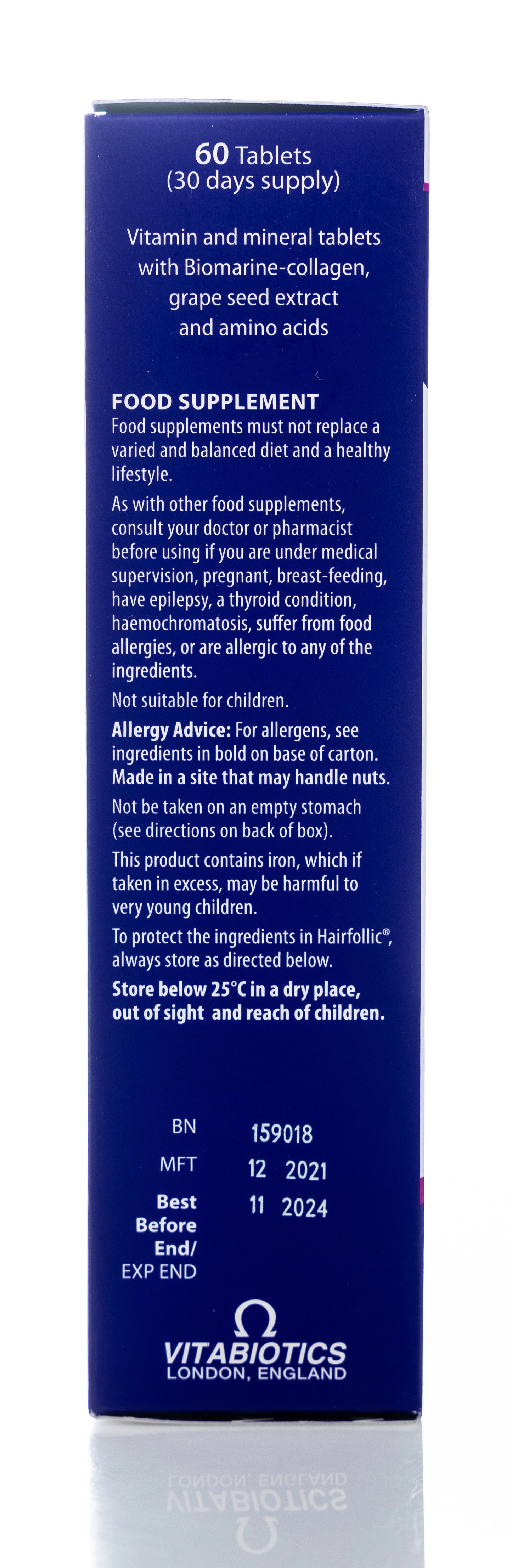 Vitabiotics Hair Follic Woman 60 Tablets