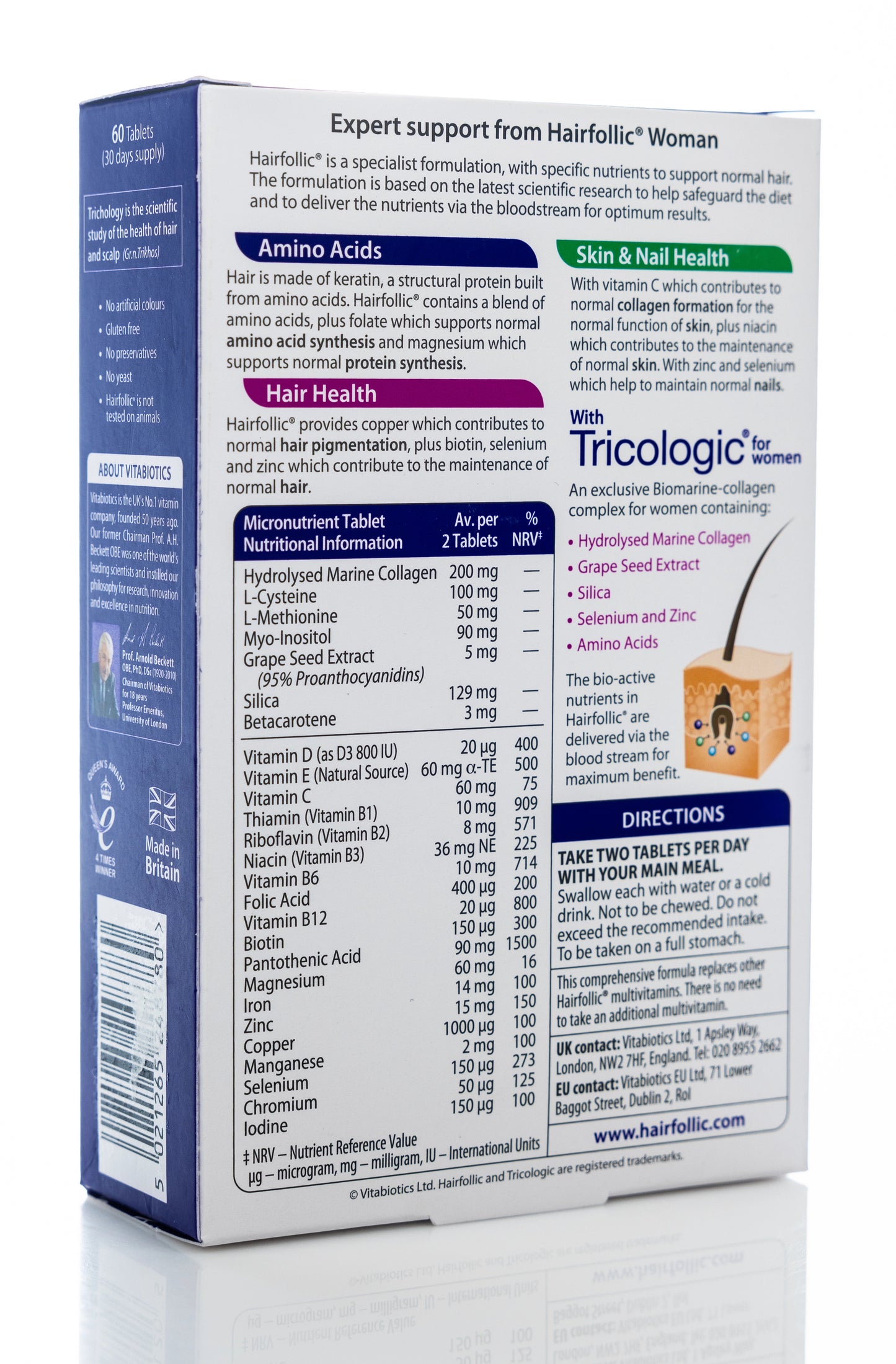 Vitabiotics Hair Follic Woman 60 Tablets