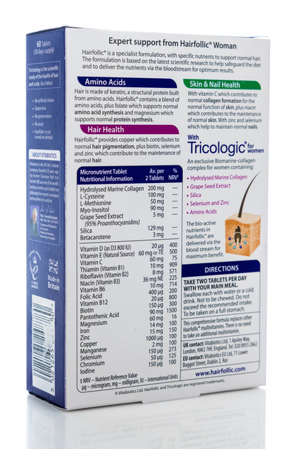 Vitabiotics Hair Follic Woman 60 Tablets