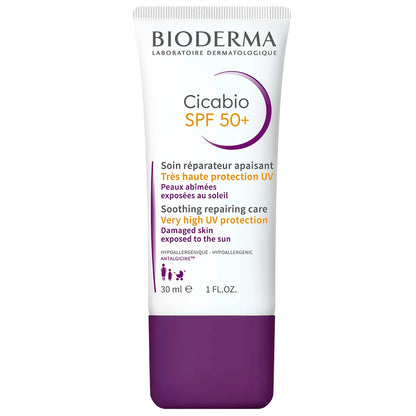 Bioderma Cicabio SPF 50+  (Soothing Repairing Care with Very High UV Protection) 30 Ml