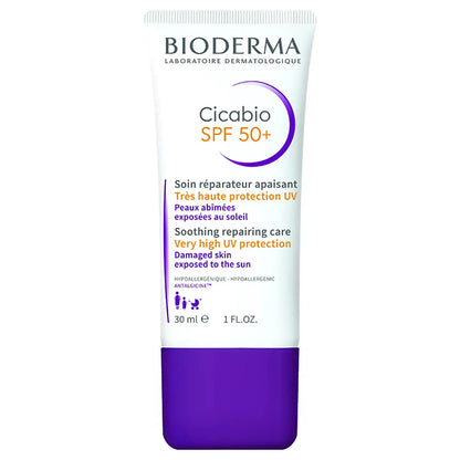 Bioderma Cicabio SPF 50+  (Soothing Repairing Care with Very High UV Protection) 30 Ml