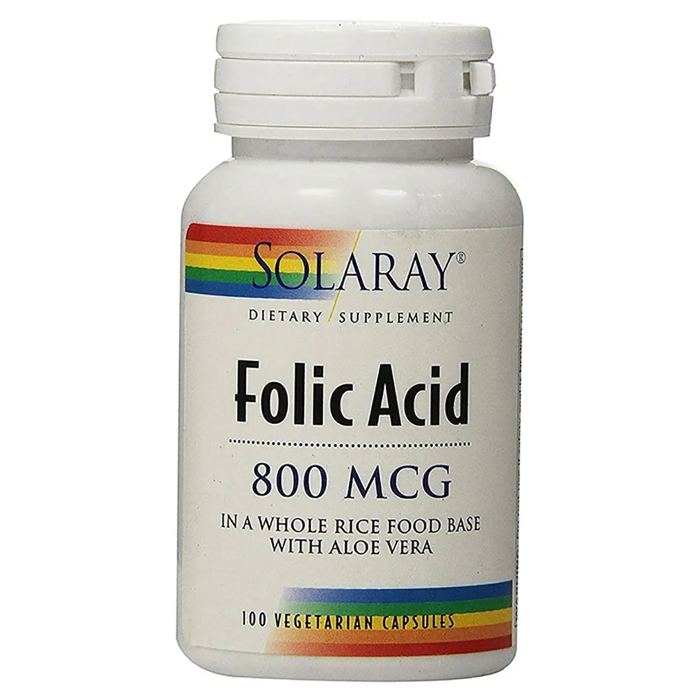 Solaray Folic Acid 800 mcg 100 Capsules