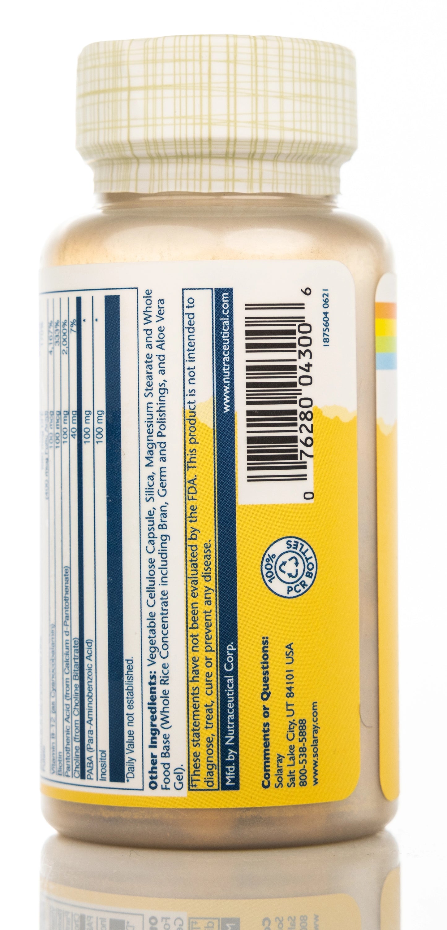 Solaray B-Complex 100mg 50 Capsules