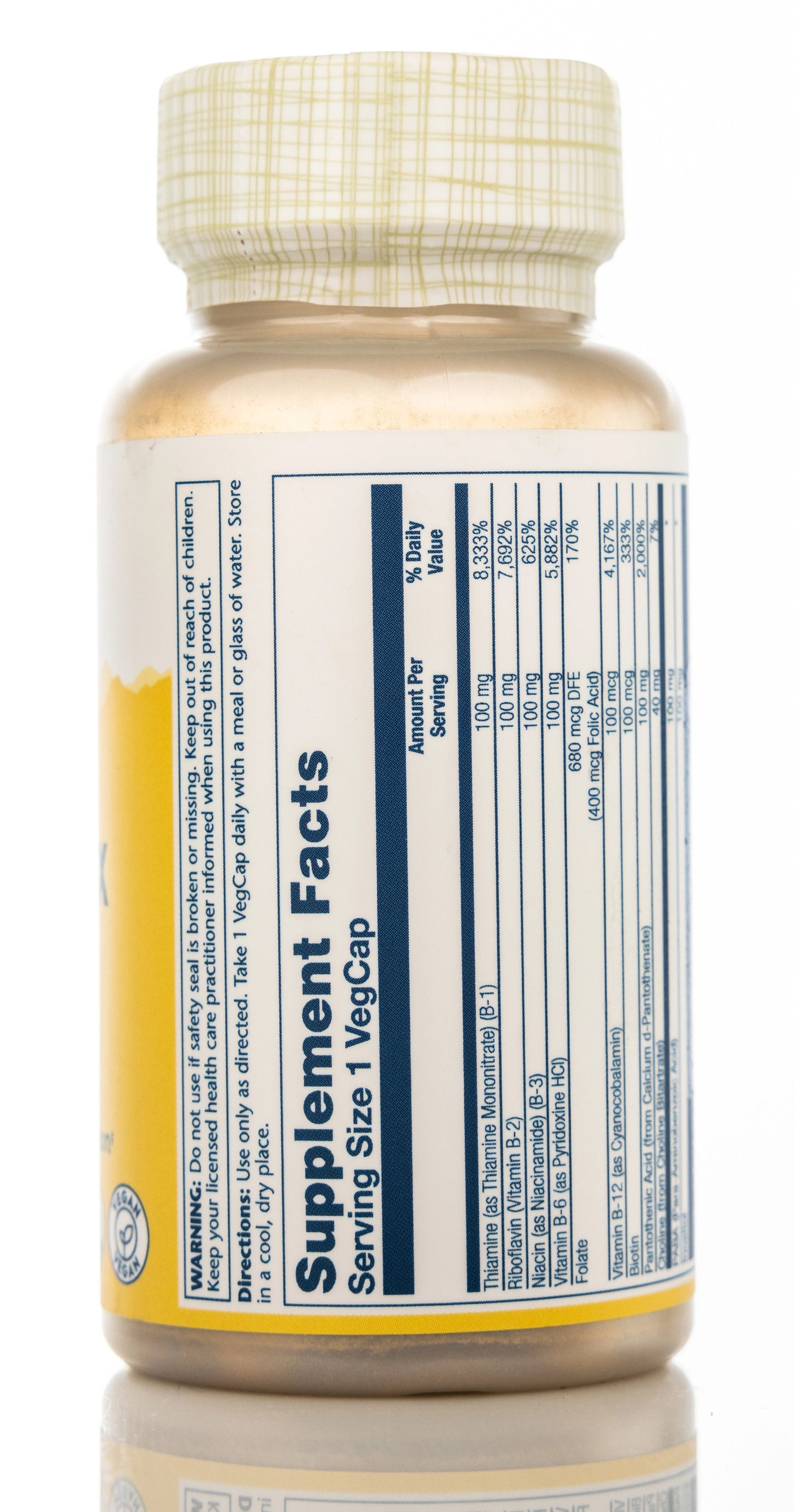 Solaray B-Complex 100mg 50 Capsules