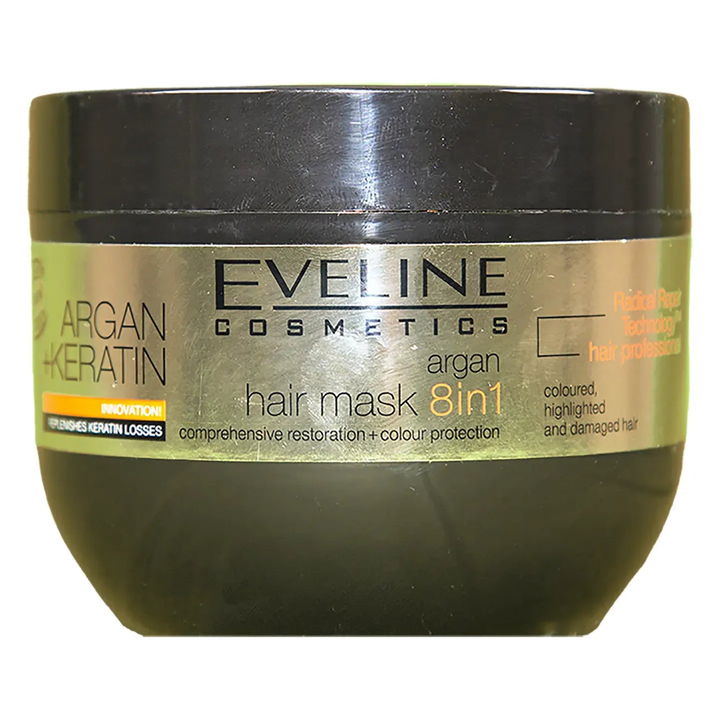 Eveline Argan + Keratin 8 in1 Hair Mask 300 Ml