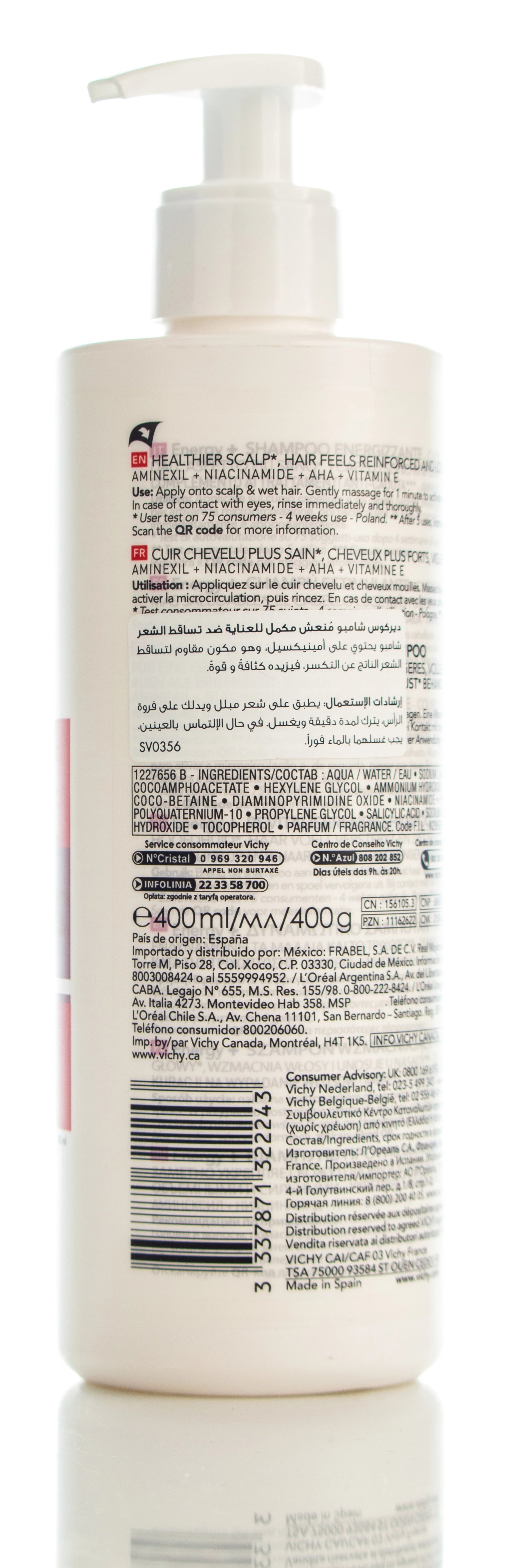 Vichy Dercos Energising shampoo 400 ml Offer