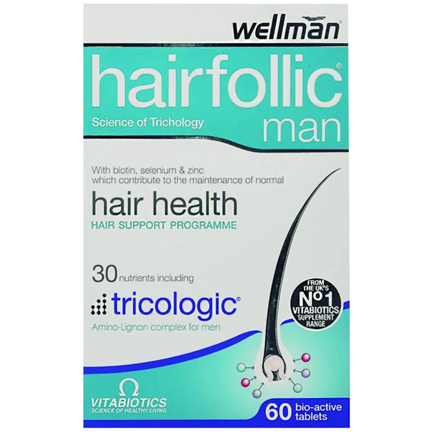 Vitabiotics Hair Follic Man 60 Tablets