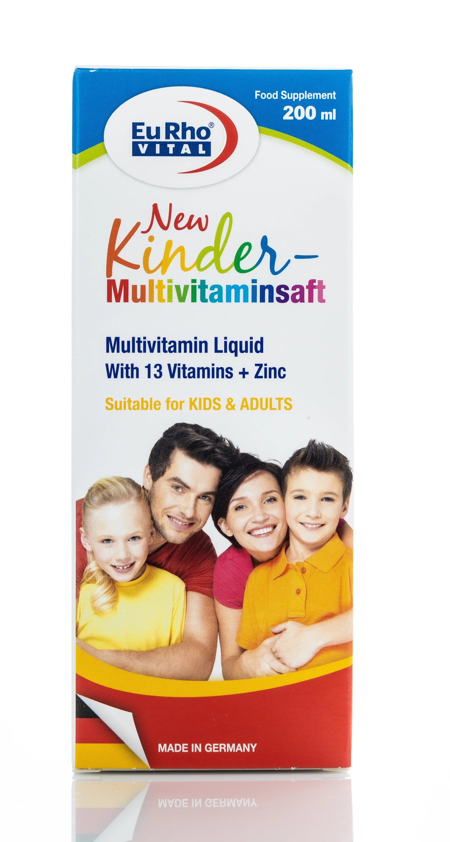 Eurho Vital New Kinder multivitaminsaft Syrups 200 Ml