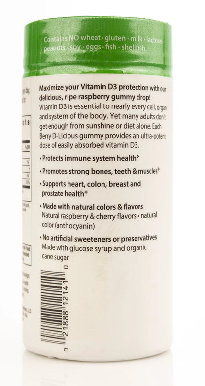 Rainbow Light Berry D-Licious Vitamin D3 2500IU 50 Gummies
